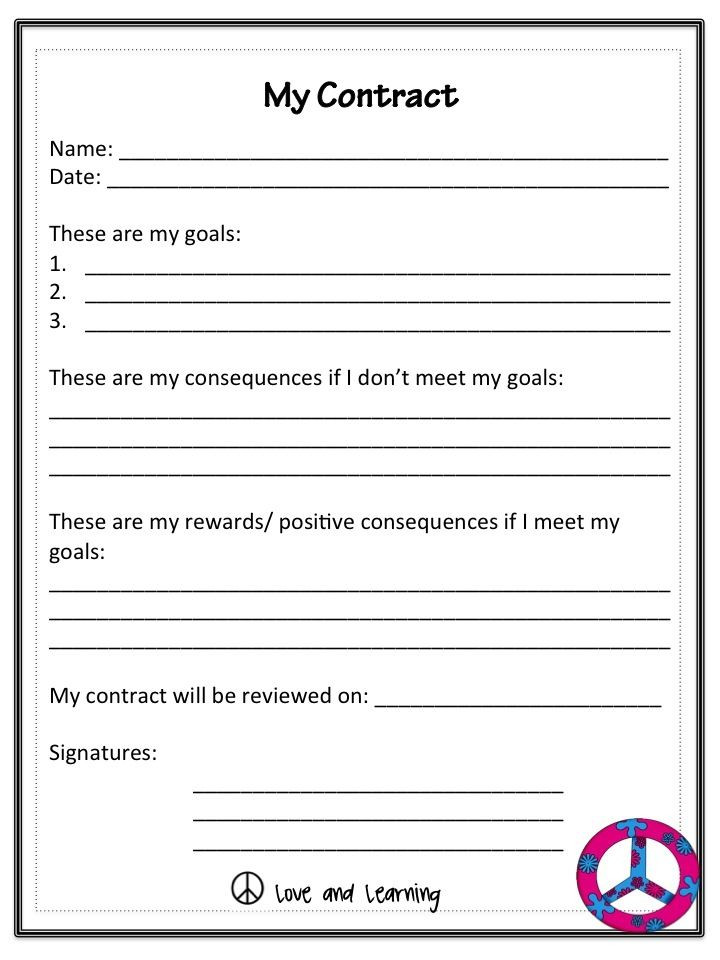 Behavior Plan Template for Elementary Pin On Education