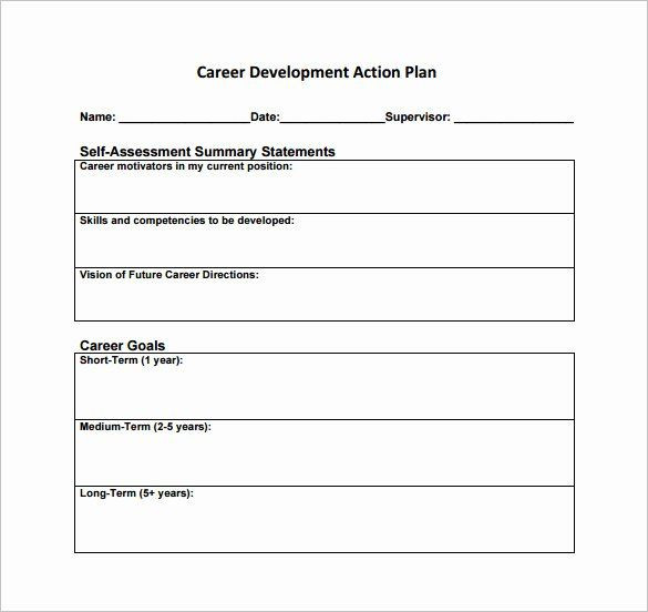 Career Plan Template Individual Career Development Plan Template Fresh Career