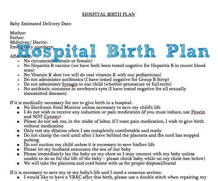Cesarean Birth Plan Template C Section Birth Plan Template Elegant 25 Best Ideas About
