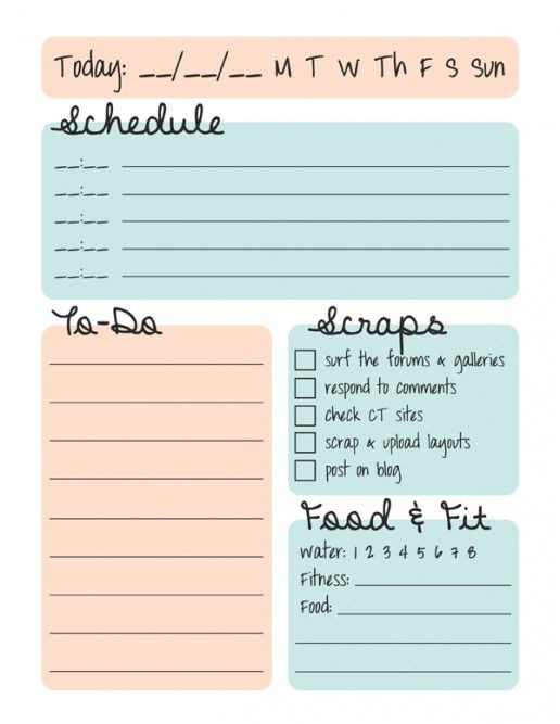 Cute Daily Planner Template Free the Digiscrapper S Daily Planner