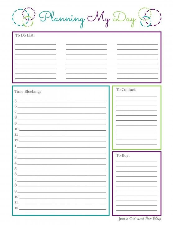Daily Planner 2016 Template Pin On organization