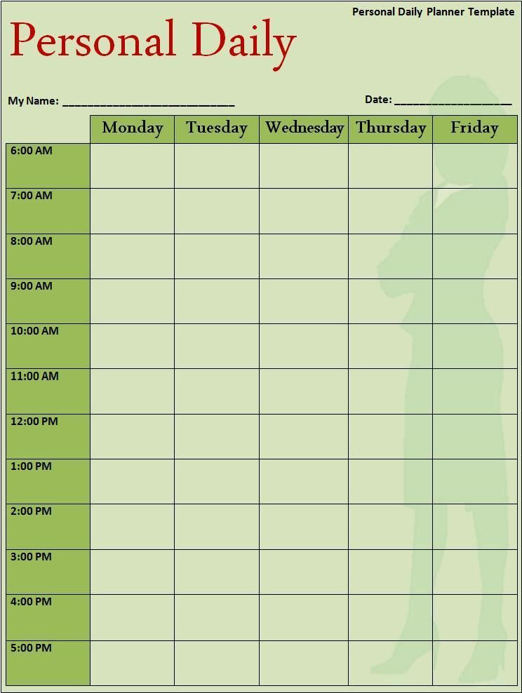 Daily Planner Template 2016 Daily Schedule Template Word Perfect Plan Templates 36