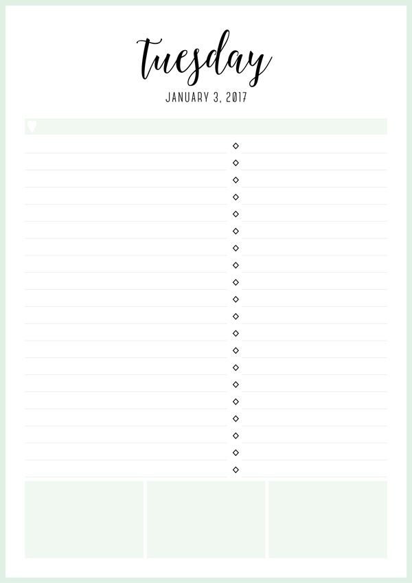 Daily Planner Template 2017 Free Printable Irma 2017 Daily Planner Eliza Ellis