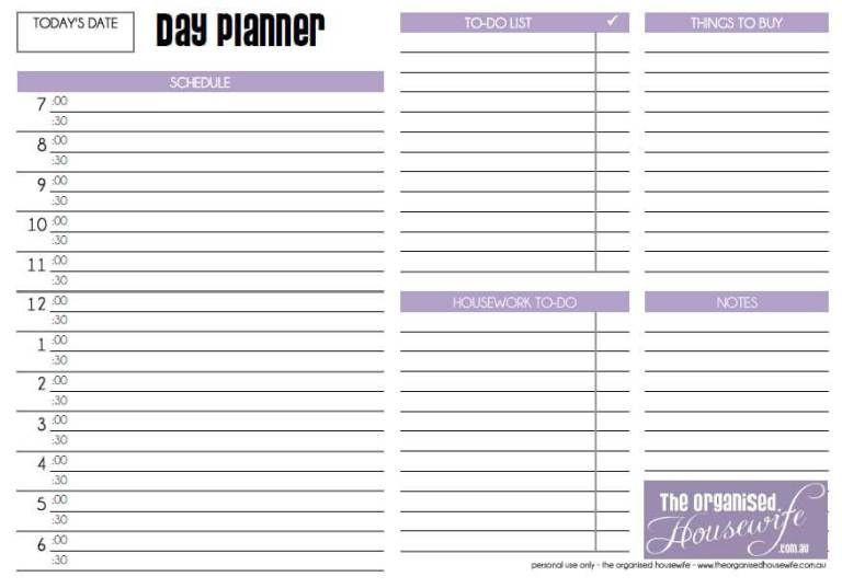 Daily Schedule Planner Template 21 Sample Free Daily Schedule Templates &amp; Daily Planners