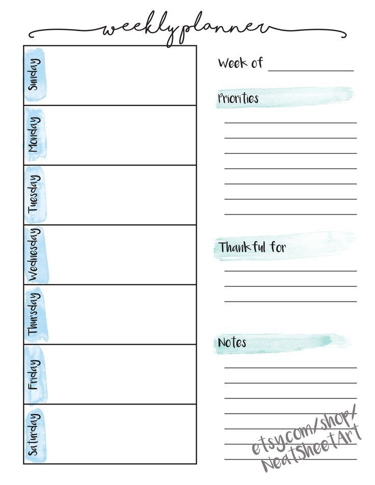 Daily Weekly Monthly Planner Template Diy Printable Weekly and Monthly Planner Monthly Planner