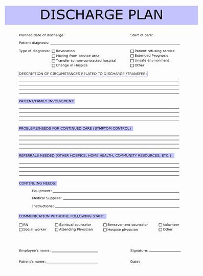 Discharge Planning Checklist Template Patient Discharge form Template Beautiful Patient Discharge