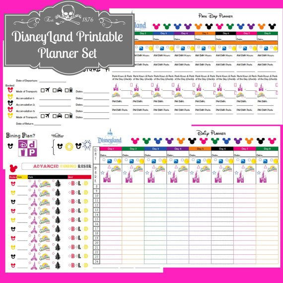 Disney Vacation Planner Template Pin by Courtney Cartwright On Printables