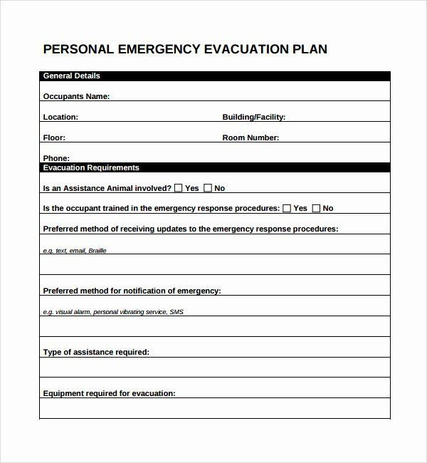 Emergency Evacuation Plan Template Free Emergency Evacuation Plan Template Free Elegant 10