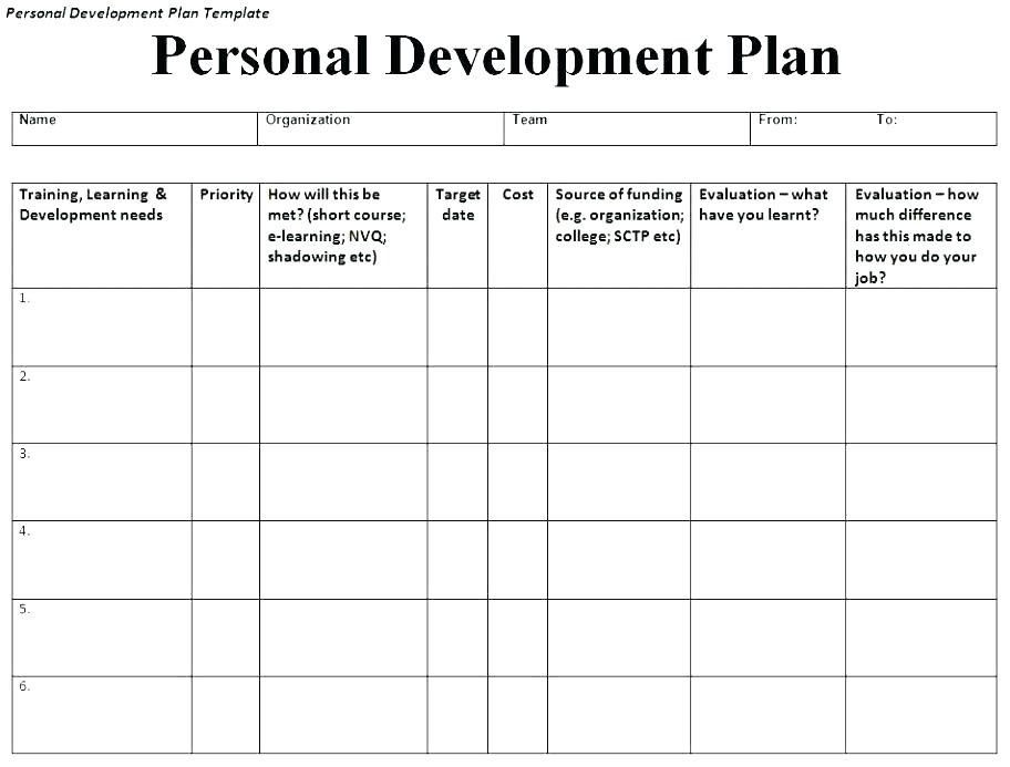 Employee Development Plan Template Excel Employee Development Plan Template Excel Elegant Individual