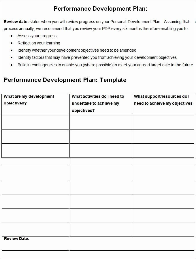 Employee Development Plan Template Excel Employee Development Plans Templates Lovely Performance