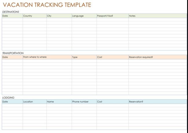 Employee Vacation Planner Template Excel Employee Vacation Planner Template Excel 5 Best Vacation