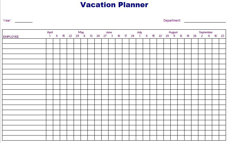 Employee Vacation Planner Template Excel Employee Vacation Planner Template Excel Unique Employee