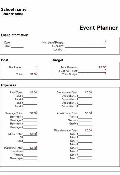 Event Planner Invoice Template event Planning Checklist Template Excel Microsoft Excel