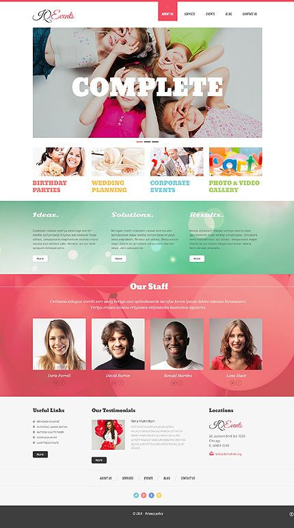 Event Planner Website Template 15 Most Recent Wordpress themes You Ll Love