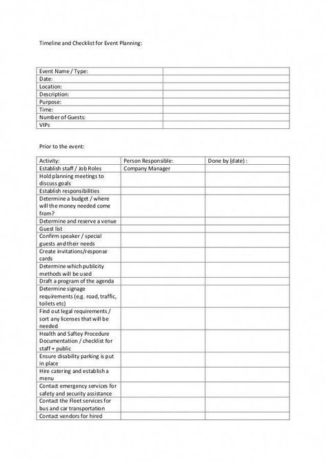 Event Planning Questionnaire Template 50 event Ideas In 2020