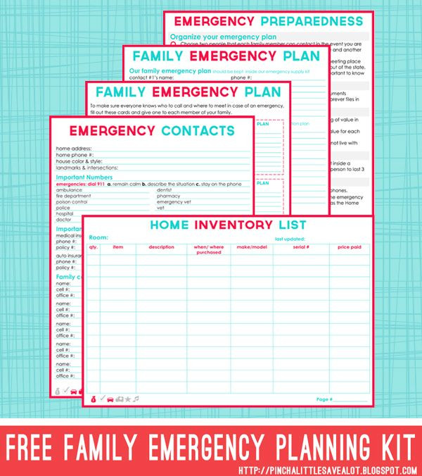 Family Disaster Plan Template Free Emergency Plan Features 5 Editable Pages Tips for