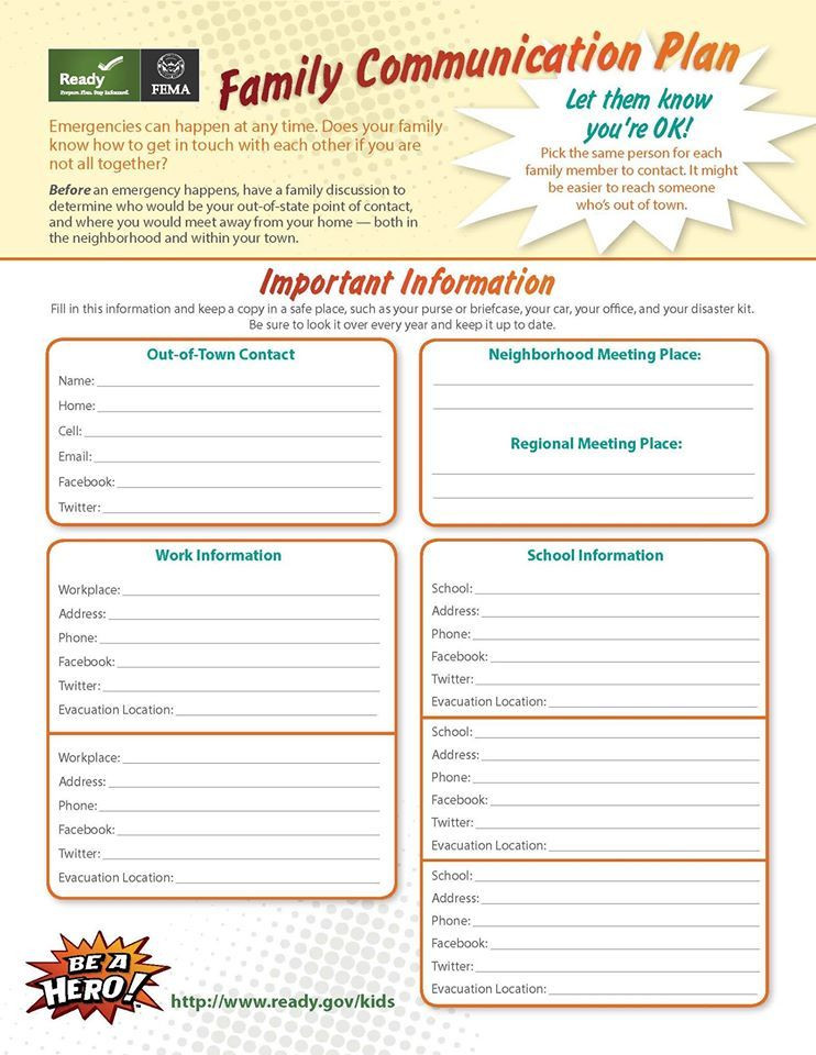 Family Emergency Preparedness Plan Template Don T Know where to Start Making A Family Emergency Plan