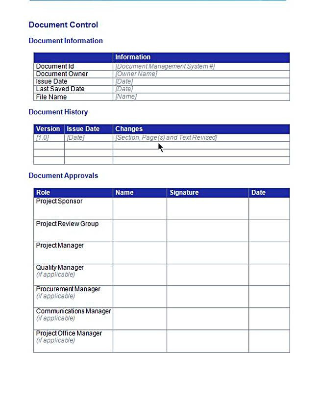 File Plan Template Records Management Project Plan Template Google Docs Types Of Project Bud