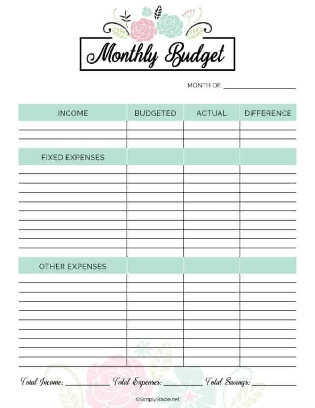 Free Budget Planner Template 2019 Financial Planner Free Printable