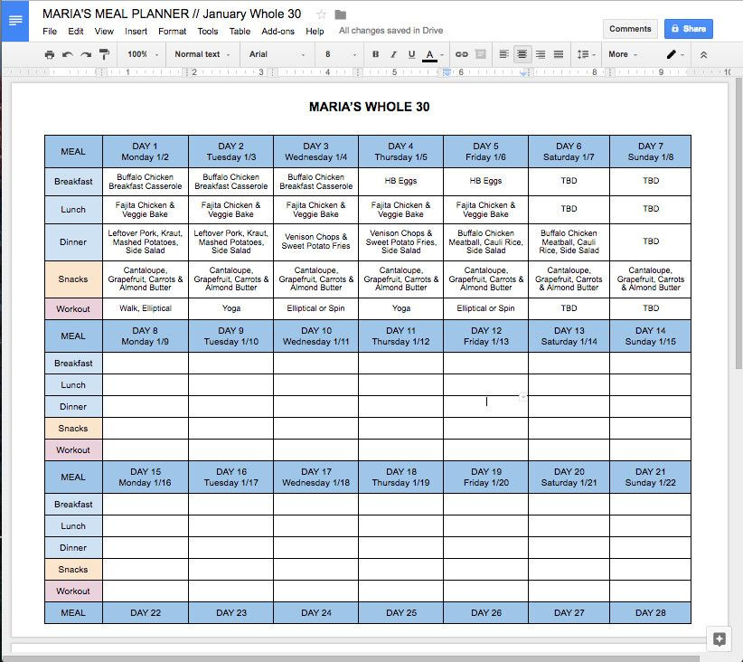 Google Sheets Meal Planner Template Google Sheets Meal Planner Template Beautiful Free Line