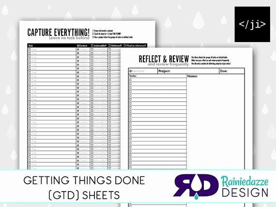 Gtd Project Planning Template Gtd Project Planning Template Inspirational Getting Things