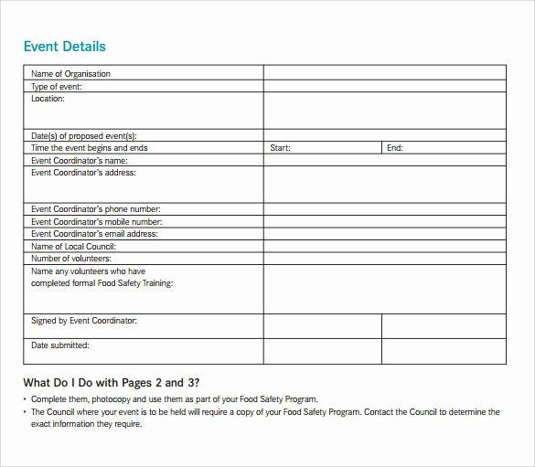 Haccp Food Safety Plan Template Food Safety Plan Template Lovely 38 event Program Templates