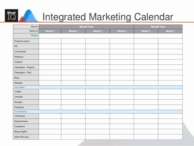 Integrated Marketing Plan Template Integrated Marketing Munications Content Marketing In