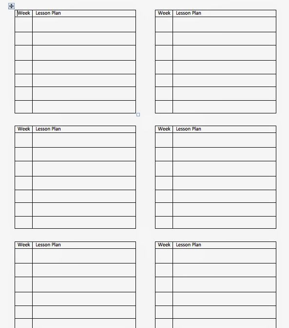 Lesson Plan Book Template Printable Summer Slow Down How I Create Lesson Plans