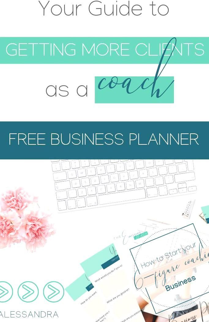 Life Coach Business Plan Template Free Business Planner for Coaches to Gain Massive Clarity On
