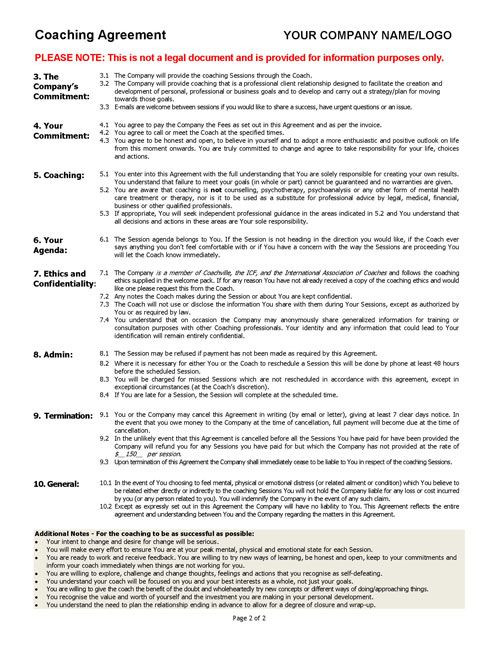 20 Life Coaching Session Plan Template Simple Template Design