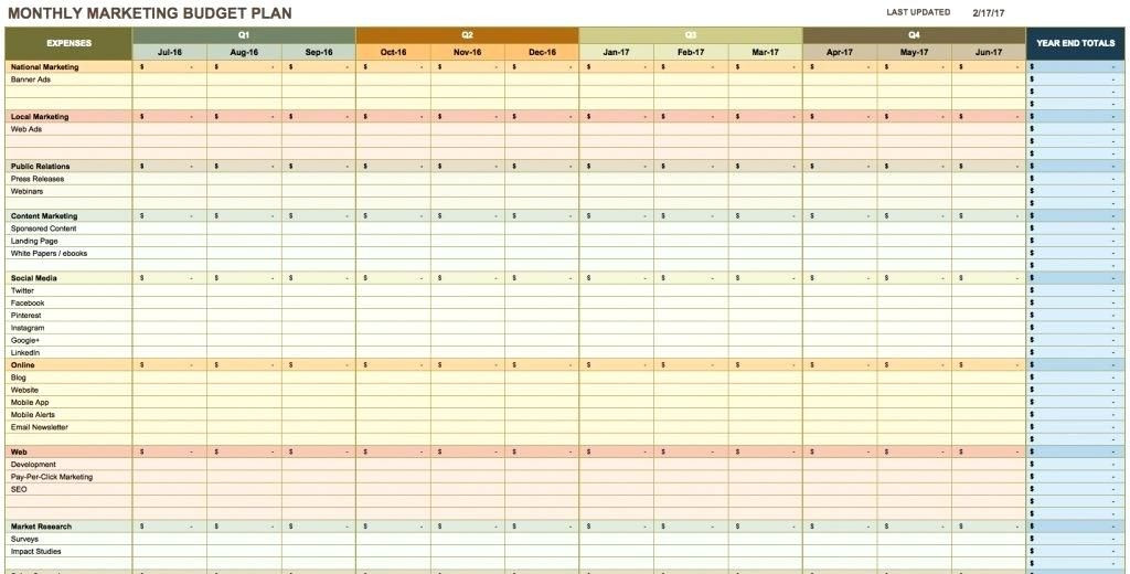 Marketing Plan Template Excel Free Marketing Plan Templates for Excel Yearly Business