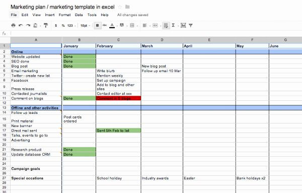 Marketing Plan Template Excel Marketing Schedule Template Excel Elegant Marketing Plan