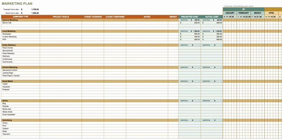 Marketing Plan Template Excel Munication Plan Template Excel Fresh Free Munication