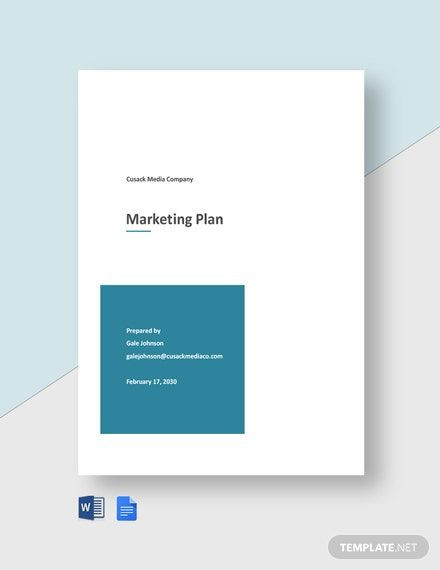 20 Marketing Plan Template Google Docs