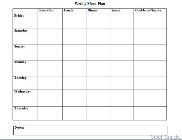 meal plan template google sheets