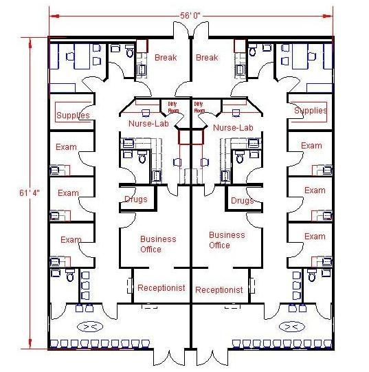 Medical Office Floor Plan Template Wb Med 108 5661
