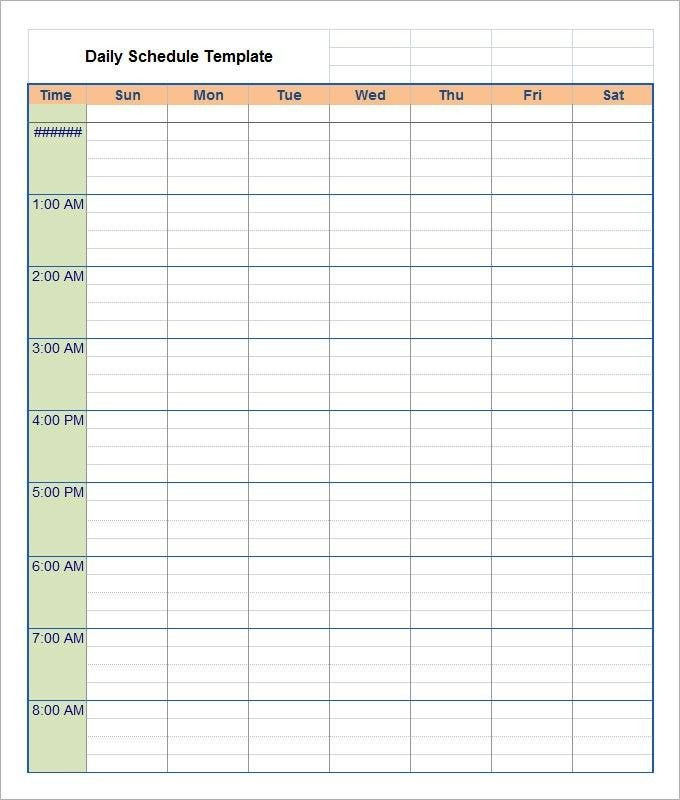Microsoft Excel Daily Planner Template Personal Daily Timetable Template Excel 2 Lessons I Ve