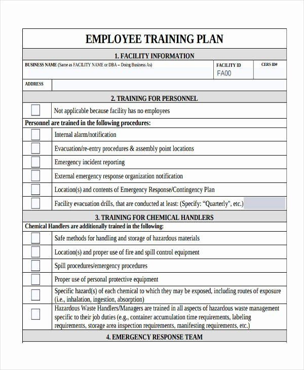 New Hire Training Plan Template Sample Training Plan Outline New 14 Training Plan Examples