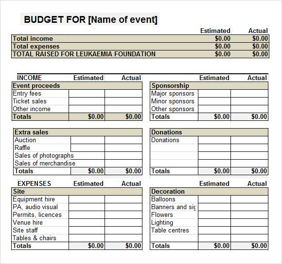 20 Non Profit Event Planning Template