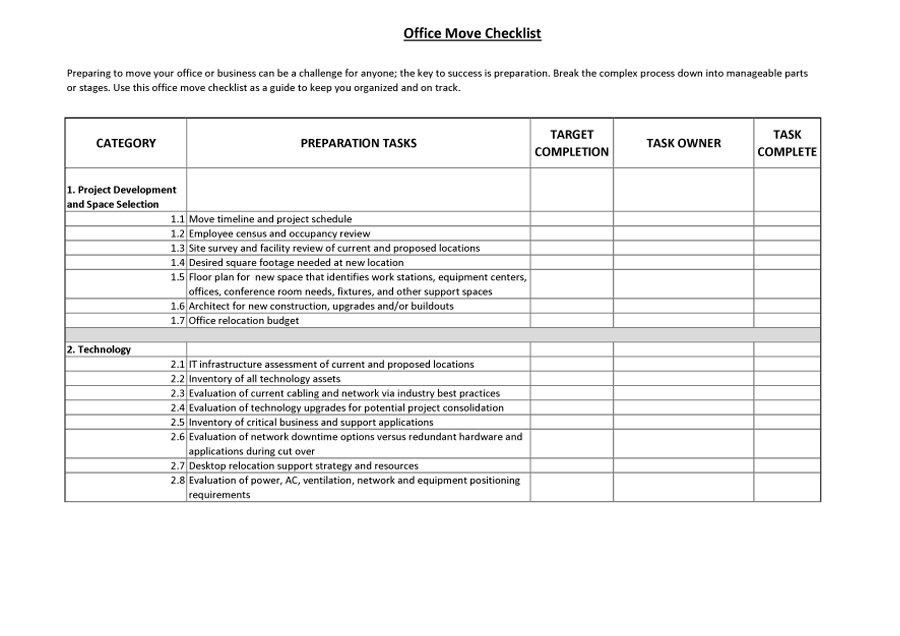 Office Relocation Project Plan Template Fice Relocation Project Plan Template Inspirational 45