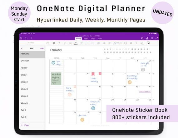 Onenote Daily Planner Template Pin On Albums