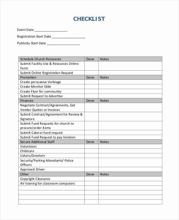Party Planner Checklist Template Free event Planning Template Free Fresh 19 event Checklist