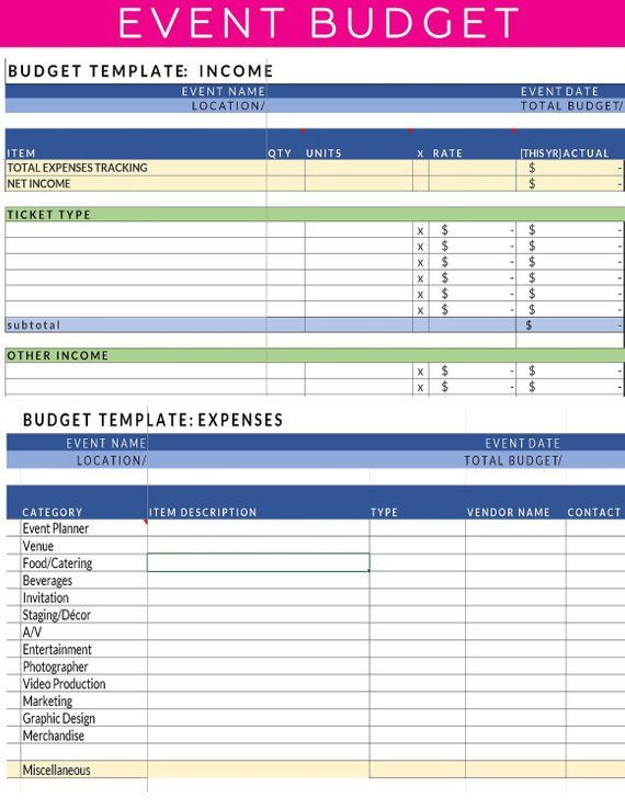 Party Planning Budget Template This Professional event Planning Bud event Planner