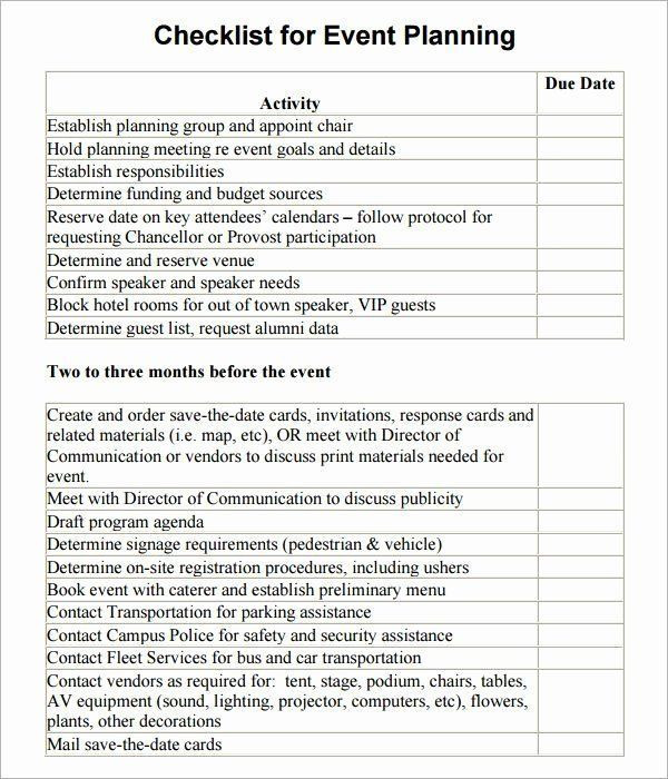 Party Planning Checklist Template Corporate event Planning Checklist Template Best event