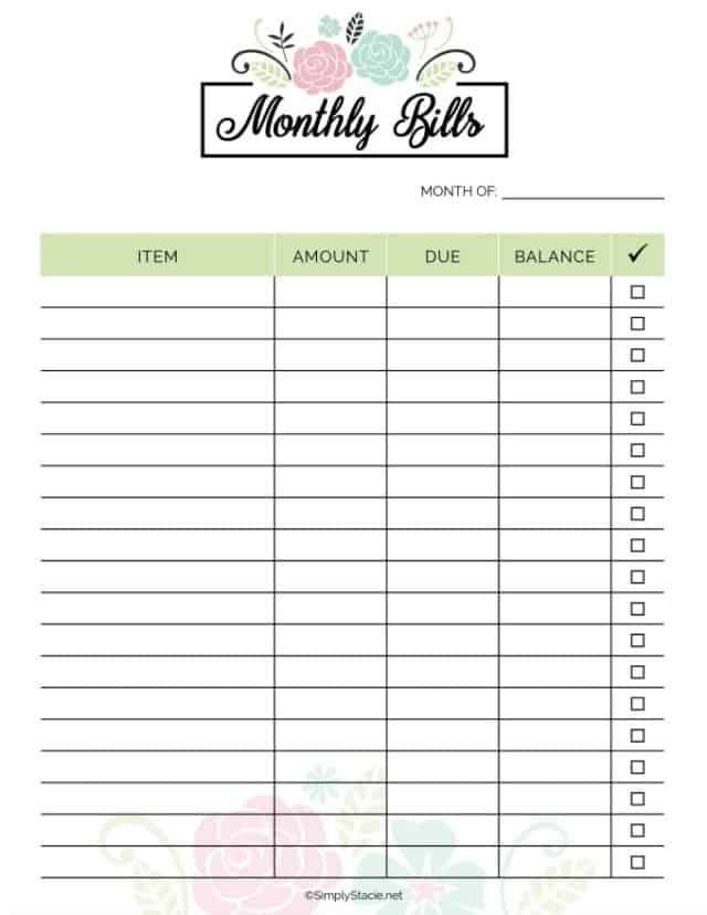 Personal Finance Planner Template 2019 Financial Planner Free Printable