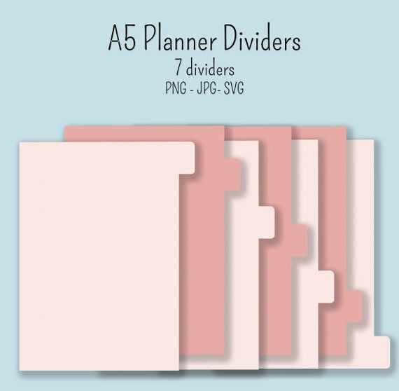 Personal Planner Divider Template Pin On Planner