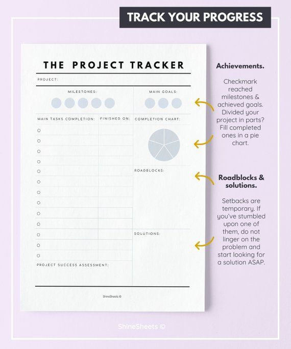 Printable Project Planner Template Project Planner Printable Project Planner Work Planner