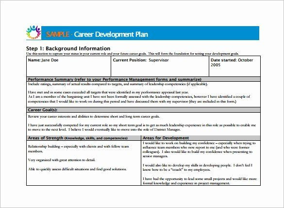 Professional Development Plan Template Word Employee Development Plan Template Fresh Career Development
