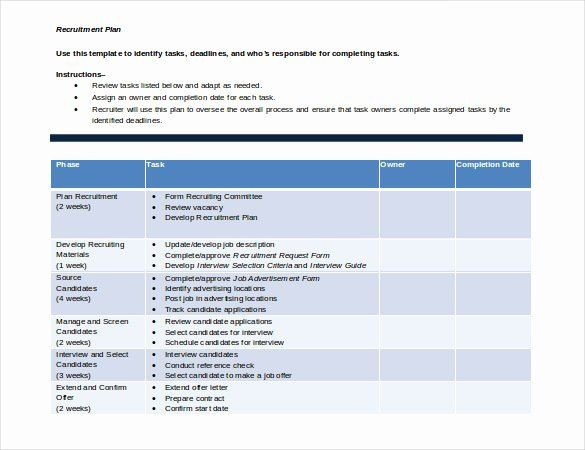 Recruitment Plan Template Excel Recruitment Plan Template Excel Inspirational 2017 September