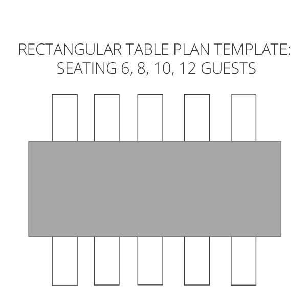20 Rectangle Table Seating Plan Template 